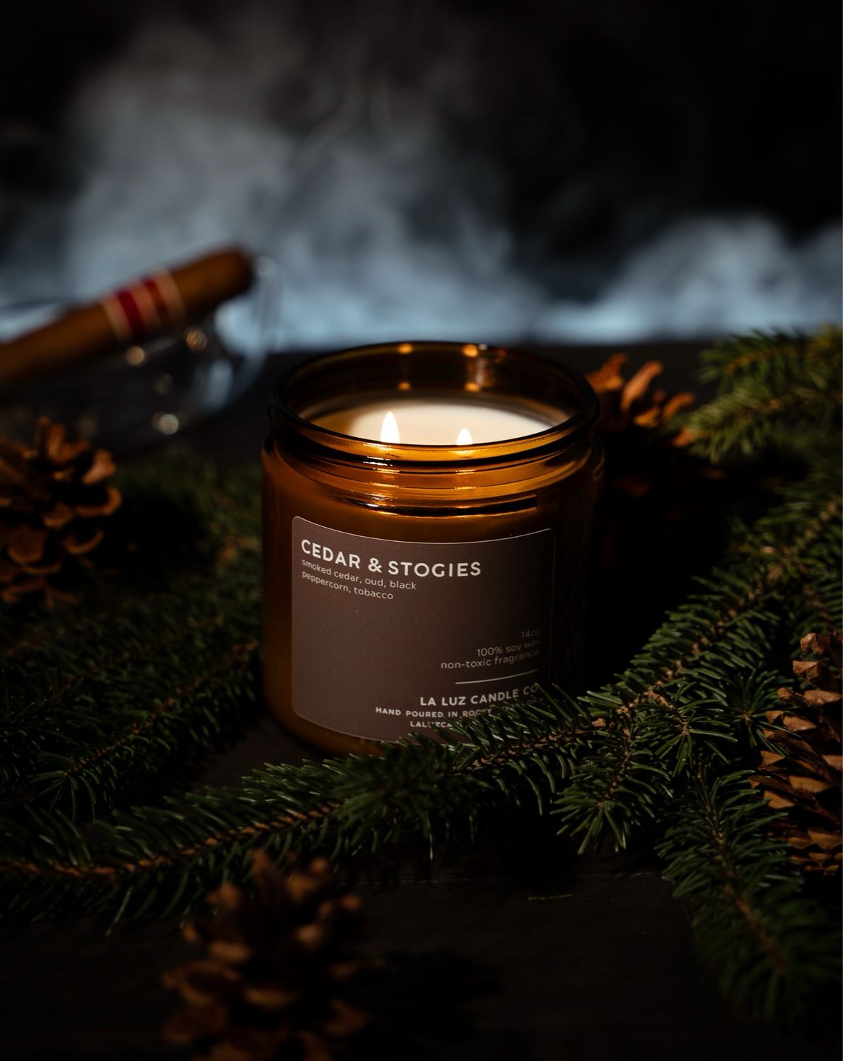 Cedar and Stogies Soy Candle