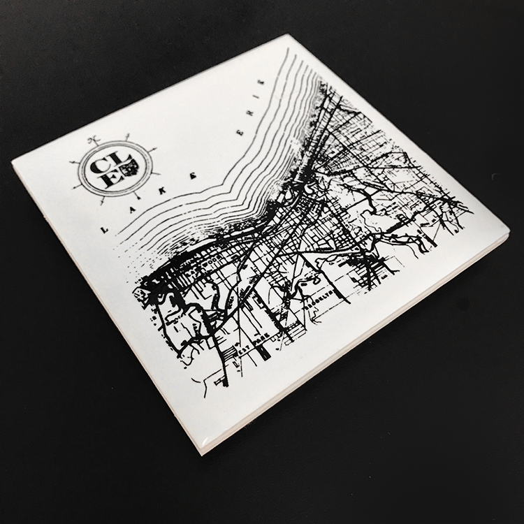 Cleveland Map Coaster