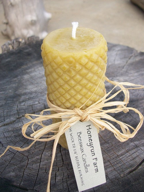 Diamond Beeswax Pillar