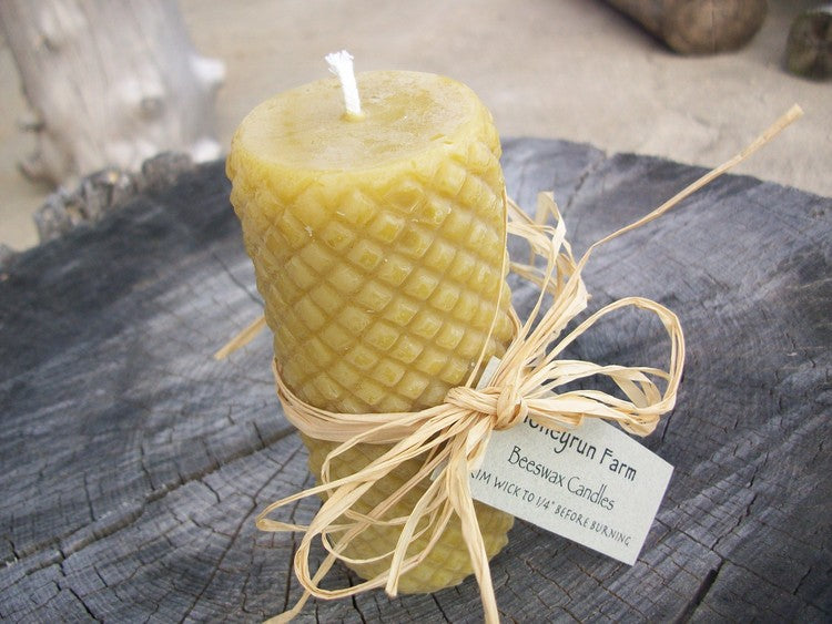 Diamond Beeswax Pillar